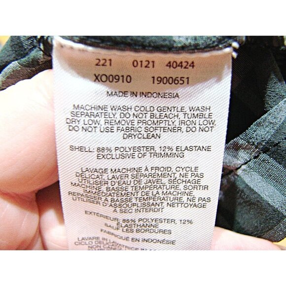 Columbia Mens Gray Black Plaid Checkered Pocketed Button Up Work Dress Shirt XXL - Picture 9 of 10